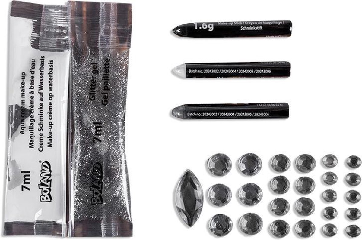 Boland - Kit de Maquillage le visage Diamond Skull - - Kit de