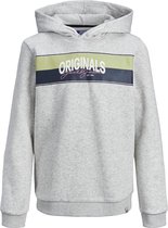 Jack & Jones sweater jongens - grijs - JORmason - maat 140