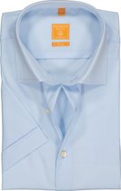 Redmond modern fit overhemd - korte mouw - lichtblauw - Strijkvriendelijk - Boordmaat: 43/44