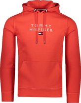 Tommy Hilfiger Sweater Rood Rood Normaal - Maat L - Heren - Herfst/Winter Collectie - Katoen;Polyester