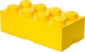 LEGO Brick 8 Opbergbox - Geel - 12 L - 50x25x18 cm - Kunststof