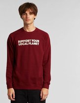 Dedicated - Malmoe Bold Support - Unisex - Sweater - Donkerrood - M