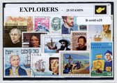 Ontdekkingsreizigers – Luxe postzegel pakket (A6 formaat) - collectie van 25 verschillende postzegels van Ontdekkingsreizigers – kan als ansichtkaart in een A6 envelop. Authentiek cadeau - kado - ontdekken - wereld - zeevaart - geschiedenis - VOC