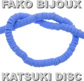 Fako Bijoux® - Katsuki Disc Kralen - Polymeer Kralen - Surf Kralen - Kleikralen - 6mm - 350 Stuks - Lichtblauw