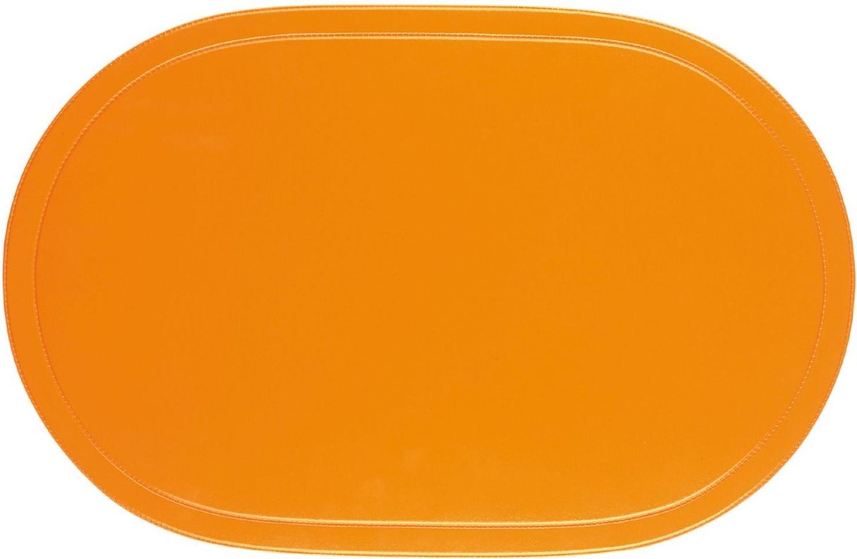 Westmark Set van 4 placemats, 45,5 x 29 cm, vinyl, oranje, Saleen-collectie: Fun