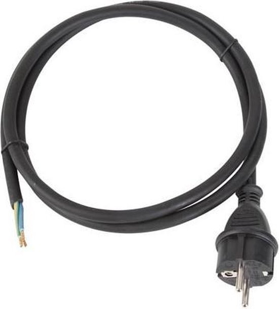 Perel Rallonge 25 M H05RR-F 3G2.5 – 16A/230V, 3680W, IP44, Caoutchouc Souple, Prise Type E/F Avec Protection Enfant