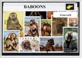 Bavianen – Luxe postzegel pakket (A6 formaat) : collectie van verschillende postzegels van bavianen – kan als ansichtkaart in een A6  envelop - authentiek cadeau - kado -kaart - di