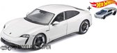 Porsche Taycan Turbo S (Wit) (20 cm) 1/24 Bburago - Model auto - Schaalmodel - Modelauto - Miniatuur autos - Speelgoed voor kinderen