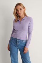 NA-KD Buttoned Detail Dames Trui - Maat M