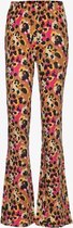 TwoDay meisjes flared broek met luipaardprint - Roze - Maat 158/164