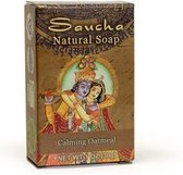 Zeep 'Calming Oatmeal', Prabhuji's Gifts, 100% natuurlijk, vegan, 30 gram