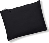 Westford Mill Canvas Accessory Pouch WM530 - Black - M (22,5 x 16 cm)