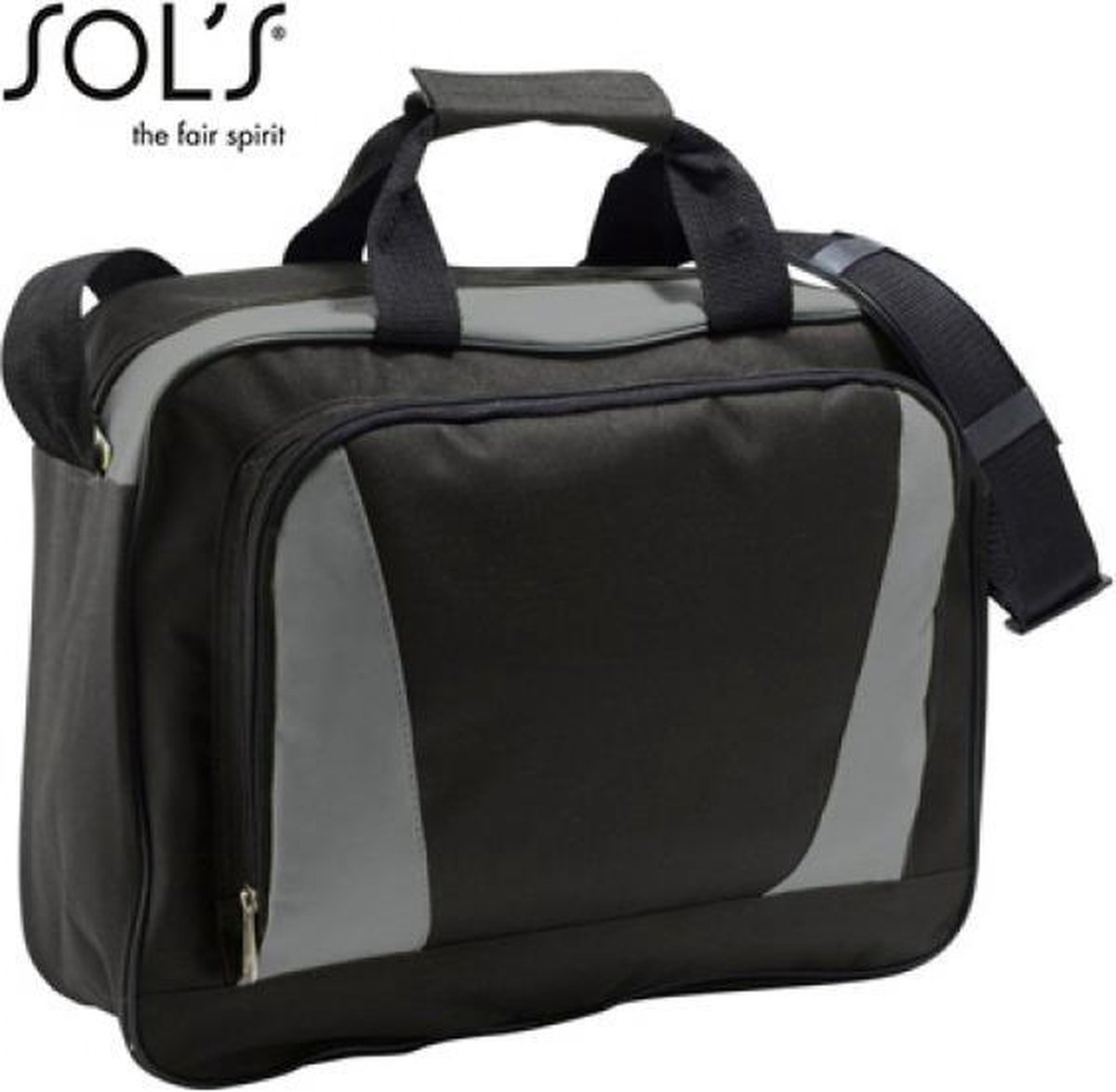 SOL'S Business Bag Cambridge LB71700 - Black/Graphite - 40 x 31 x 11 cm