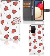 Beschermhoes Geschikt voor Samsung Galaxy A03s Telefoonhoesje Cadeau voor Vriendin Hearts