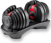 Day2Fit Verstelbare Dumbbells – Dumbbell Halter Set – Gewichten Verstelbaar van 2,5 tot 24 Kg - Antislip Handvat