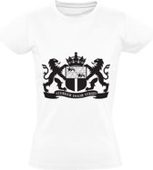 Rotterdam Stadswapen Dames t-shirt | Sterker door Strijd | feyenoord | Wit