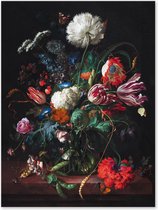 Graphic Message - Print op Dibond Aluminium - Bloemen Boeket in Vaas - Jan Davidsz de Heem - Bloem