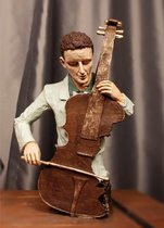 De Man Die Cello Speelt - Kunstbeeld
