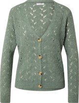 Hailys gebreid vest cleo Groen-M/L (L-Xl)