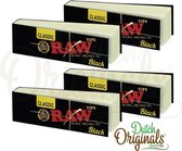 RAW Black Filter Tips voor lange vloei - vloeipapier - rolling papers (smoking) - 2 stuks