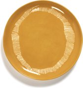 Serax | Ottolenghi | Tableware | Design bord | Duo verpakking | Sunny Yellow Stripes | B8921005D | ø 22 cm