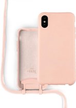 iPhone X/XS Case - Wildhearts Silicone Lovely Pink Cord Case - iPhone
