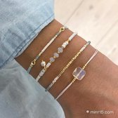 Armbandenset "Light Blue" - Mint15 - Goud