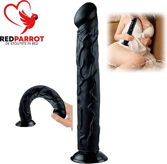 Mega dildo | XXL Dildo | Tarzan | 36CM | Inclusief GRATIS tube glijmiddel | Reuze dildo | Erg luxe uitvoering | Aderen | Zuignap | Reusachtig