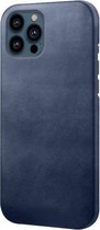 Casecentive Leren Back case - hoesje - cover - iPhone 13 Pro - blauw