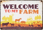 Horka - Waakbord - Welcome to my farm - Metaal