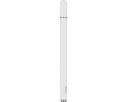 DrPhone SX10 - Universele Stylus Pen Precision Disc Capacitief Met Magnetische Dop + Balpen - Geschikt voor Tablet en Smartphone - Wit
