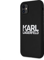 Karl Lagerfeld Silicone Back Case - Geschikt voor Apple iPhone 11 (6.1") - Zwart