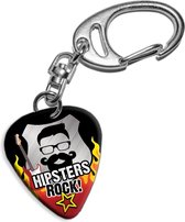 Plectrum sleutelhanger Hipsters Rock!