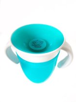 MONKIEZZ drink cup | 360 graden | antilek beker | turquoise | oefenbeker