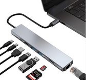 USB C docking station - Usb C Naar Hdmi 4K UHD HDMI converter - Usb C docking station - Usb C hub - Macbook dock - laptop dock  – SD kaartlezer – microSD kaartlezer – usb c Ethernet adapter  