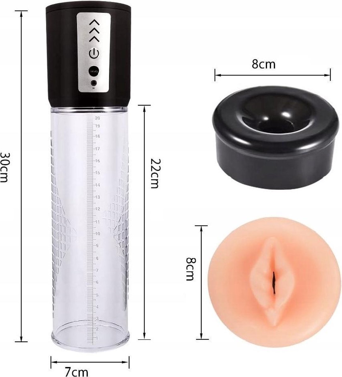 Fondlove Penis Pump Agrandisseur de pénis automatique ‒ Rechargeable par  USB ‒ Vagin... | bol