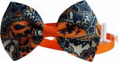 Hondenstrik Halloween zwart/tekst - feeststrik hond - strikje hond - (bow tie / vlinderstrik) hond / kat