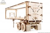 Ugears - Houten 3D puzzel - houten bouwpakket - trailer voor Heavy Boy truck VM-03 - 138 onderdelen