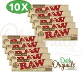 RAW Single Wide Organic Vloei - Vloeipapier - Rolling paper (Smoking) - Korte Vloei - 10 stuks