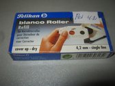 Pelikan blanco Roller refill 4.2mm x 12mtr single-line cover-up dry