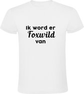 Foxwild Heren t-shirt | Peter Gillis | massa is kassa | Hatseflatse | Wit