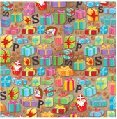 2 grote rollen inpakpapier sinterklaas 200x70 cm (totaal 4 meter cadeaupapier)