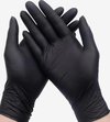 Intco 100x Wegwerp Handschoenen - Nitrile - Zwart - Powder Free - Latex free - Maat M