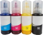 Geschikt Epson Ecotank 106 Sublimatie inkt navulinkt inktflesjes 4x70 ml -alleen geschikt voor hittepers!