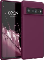 kwmobile telefoonhoesje voor Google Pixel 6 Pro - Hoesje voor smartphone - Back cover in bordeaux-violet