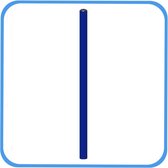 Hazard marker – blauw – 81 cm - 6 stuks