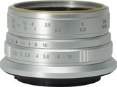 7Artisans - Cameralens - 25mm F1.8 APS-C voor Fuji FX, zilver