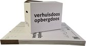 Verhuisdozen opbergdoos - 50 stuks  - 57 liter -  Autolock verhuisdoos - Zelfsluitend - Geen tape nodig - Dubbele bodem