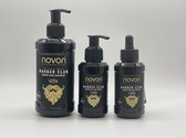 Novon Baardset 3 stuks - Baard shampoo 250ml - Baard Styling cream 100ml - Baard Olie 60ml