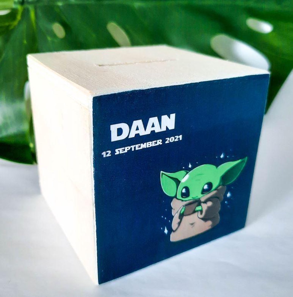 Goedkoopste Houten spaarpot | Baby Yoda | Grogu | Jongen | Meisje | Mandalorian | Kraamcadeau | Hout | SVP NAAM EN GEBOORTEDATUM DOORGEVEN PER E-MAIL